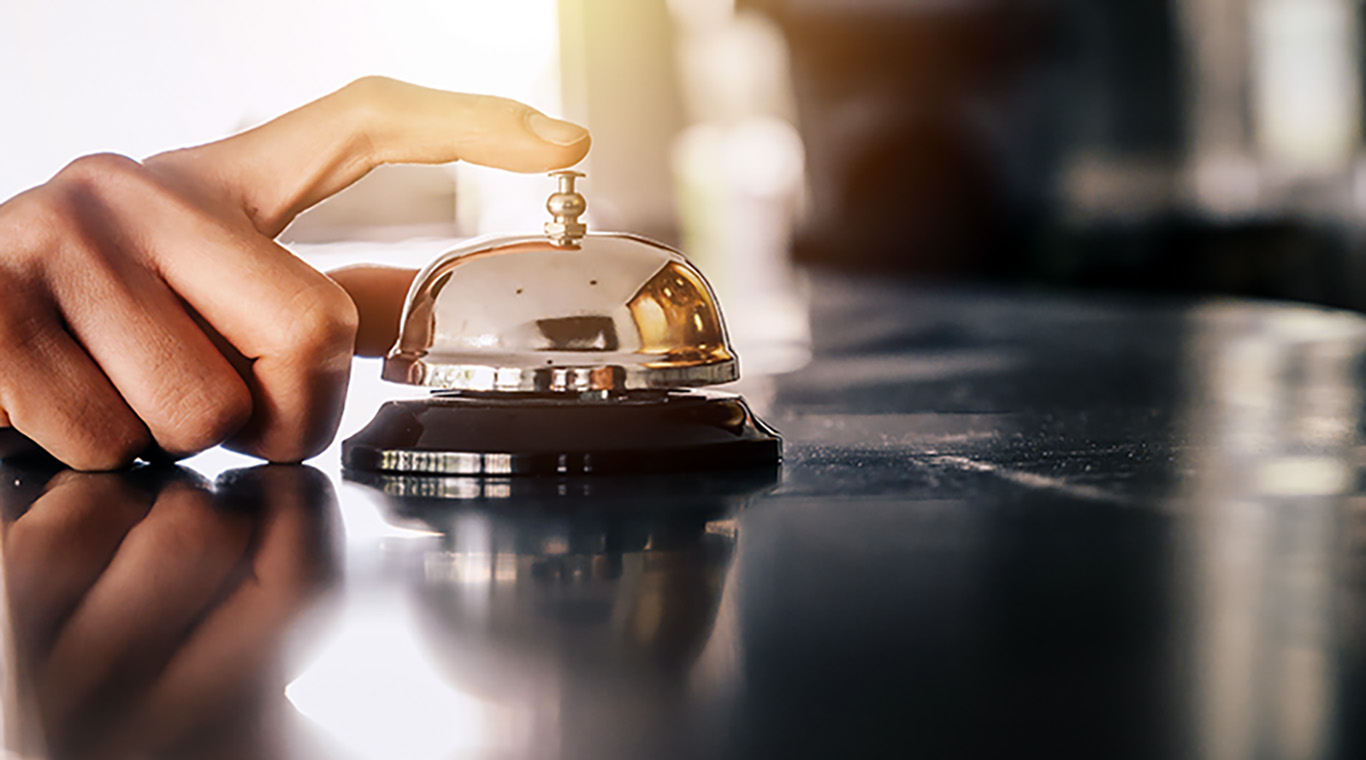 Image of front desk bell